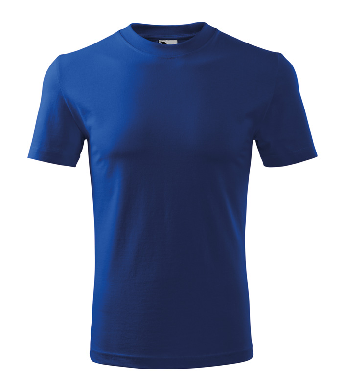 Unisex környakas póló, királykék, 160 g/m²