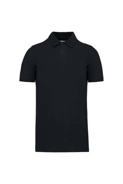 FÉRFI ORGANIKUS 180 PIKÉ GALLÉROS PÓLÓ – Black |