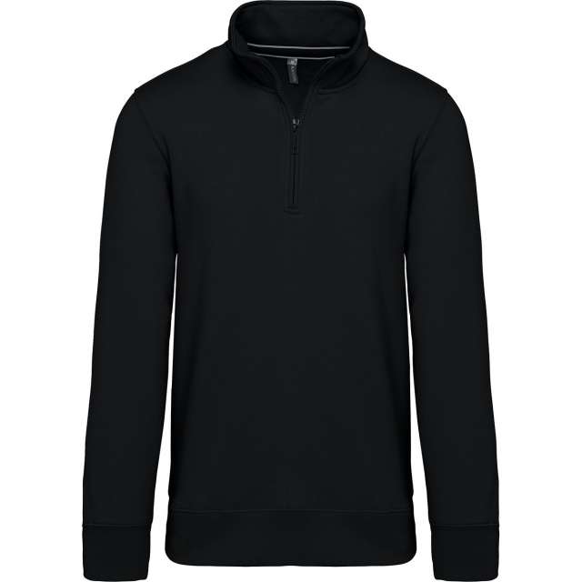 CIPZÁRAS NYAKÚ PULÓVER – Black |