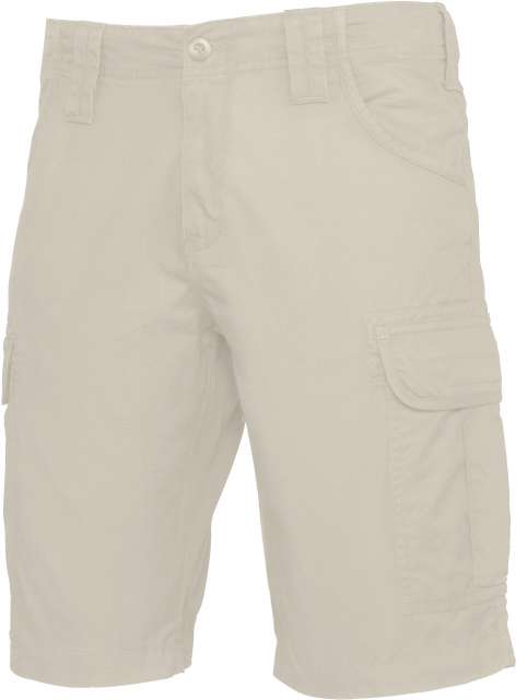 FÉRFI SOKZSEBES BERMUDA SHORT – Beige |