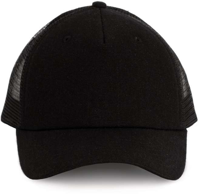 5 PANELES HÁLÓS SAPKA – Black/Black/Black | U