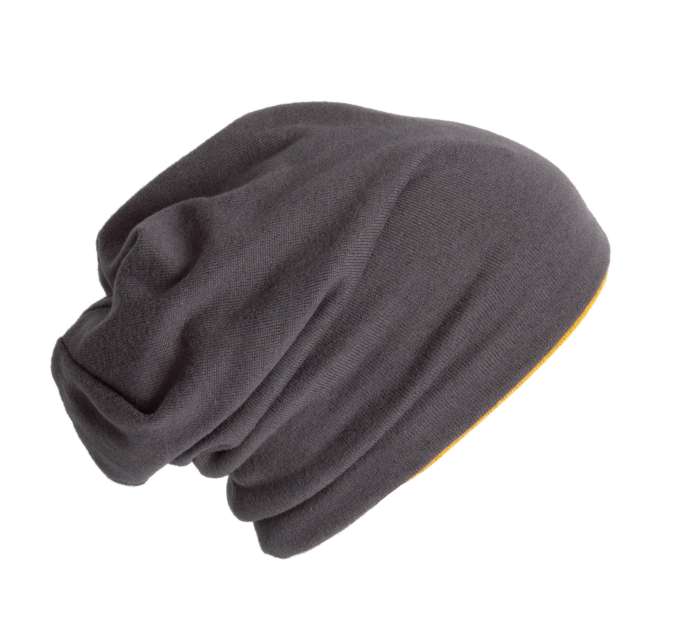 KÖTÖTT SAPKA – Dark Grey/Senape Melange | U