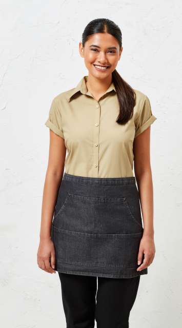 DENIM KÖTÉNY FARMER TÍPUSÚ VARRÁSSAL – Black Denim | U