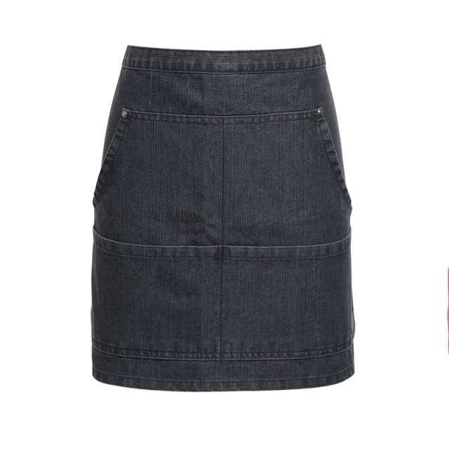 DENIM KÖTÉNY FARMER TÍPUSÚ VARRÁSSAL – Black Denim | U