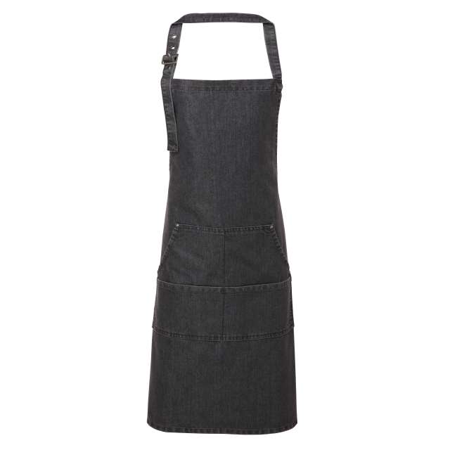 DENIM KÖTÉNY FARMER TÍPUSÚ VARRÁSSAL – Black Denim | U