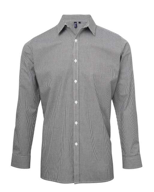 FÉRFI APRÓ KOCKÁS (GINGHAM) HOSSZÚ UJJÚ PAMUTING