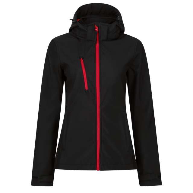 VENTURER HÁROMRÉTEGŰ KAPUCNIS NYOMTATHATÓ SOFTSHELL NŐI DZSEKI