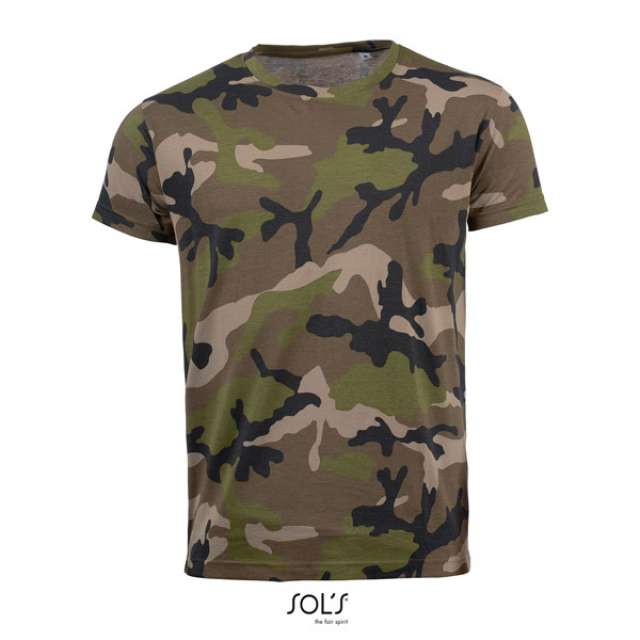 SOL'S CAMO - KÖRNYAKAS FÉRFI PÓLÓ